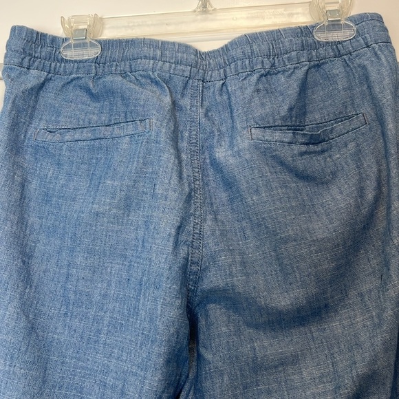 J. Crew Blue cotton pants with Elastic Waistband size 8. - Picture 7 of 8